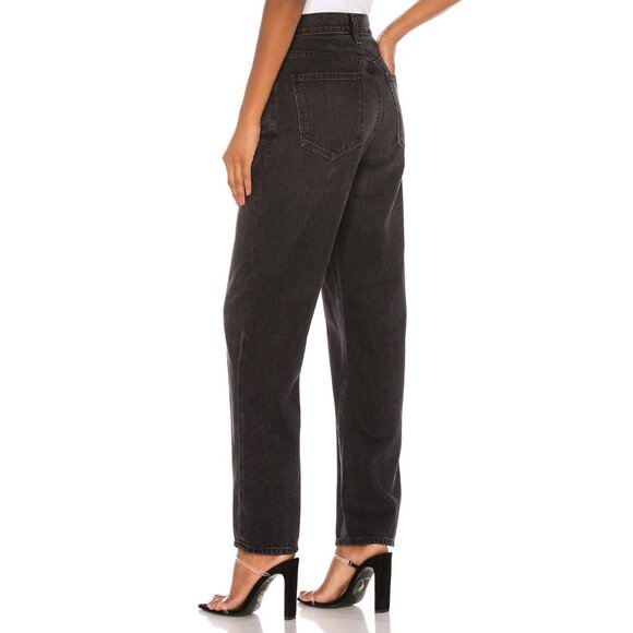 AGOLDE Criss Cross Savage Vintage Black High Rise Loose Boyfriend Jeans, Size 27 - Picture 4 of 14